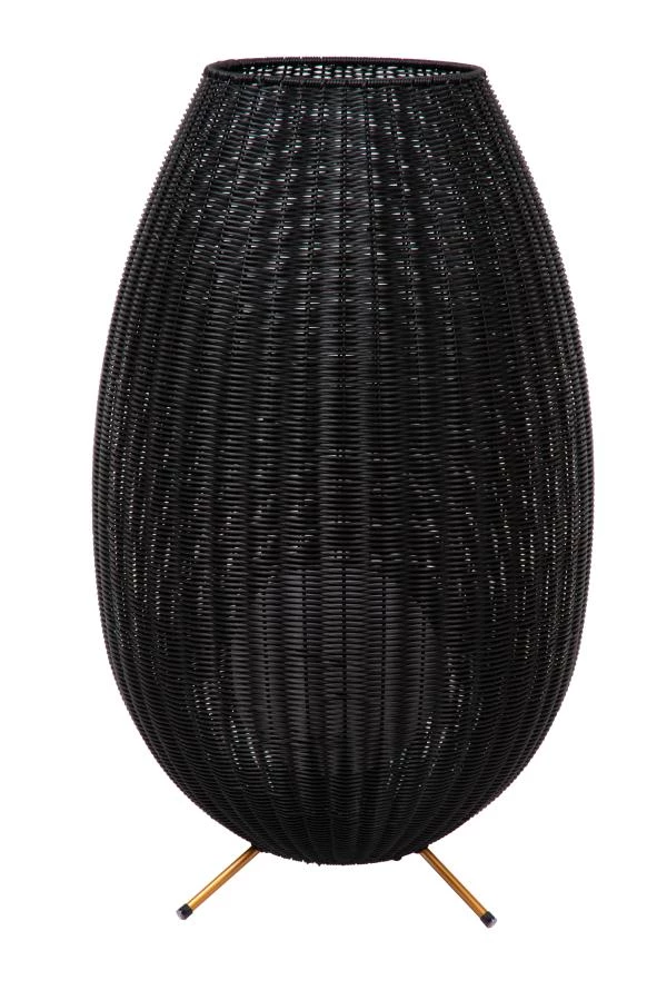 Lucide COLIN IP44 - Oplaadbare Vloerlamp Binnen/Buiten - Accu/Batterij - LED 3 StepDim - 1x3W 3000K - IP44 - Zwart - uitgezet